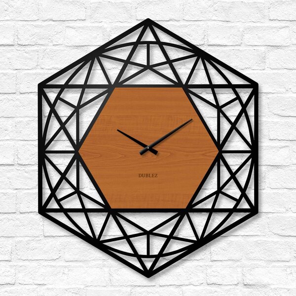 DUBLEZ | Geometrické hodiny na stěnu - Polygón