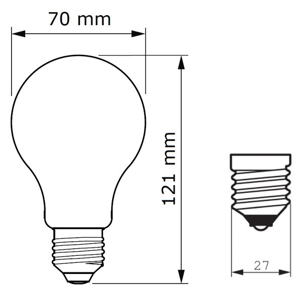 LED žárovka Philips Classic 120W A67 E27 WW FR ND 13W 2000lm