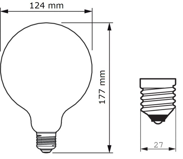 LED žárovka Philips Classic 120W G120 E27 WW FR ND 13W 2000lm