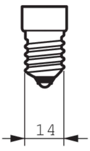 LED žárovka 15W T25 E14 WW FR ND 1,7W 150lm