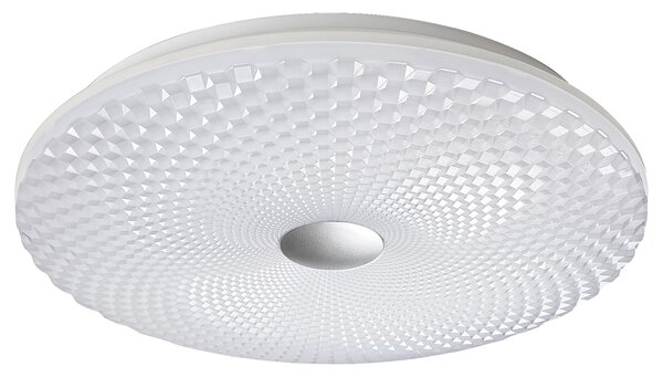 Stropní Svítidlo stropní svítidlo 24W moderní stříbrné bílé kulatý 40cm 4000K Rabalux