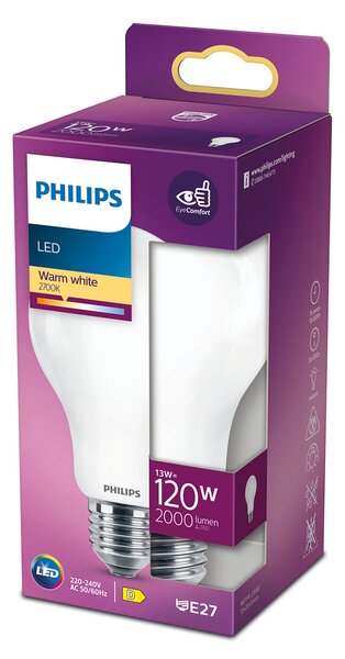 LED žárovka Philips Classic 120W A67 E27 WW FR ND 13W 2000lm