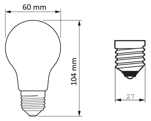 CorePro LEDBulb ND 10.5-100W E27 A60 840 CL G LED Žárovka 10,5W 1521lm