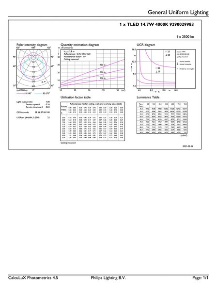 MASTER LEDtube 1200mm UO 14.7W 840 T8 LED Trubice 14,7W 2500lm