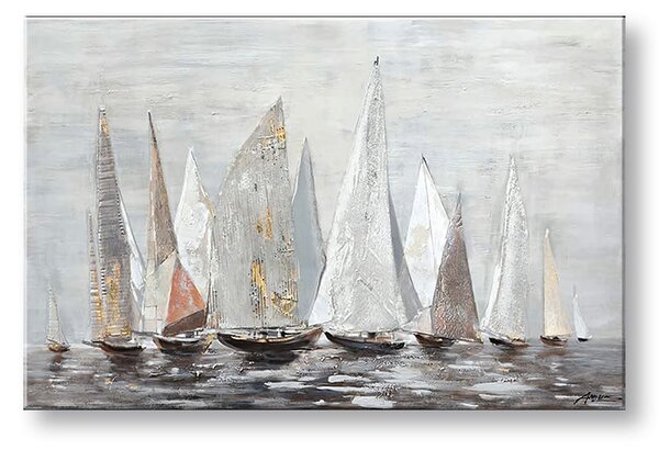 Obraz na plátně PLACHETNICE NA MOŘI 1 kus - 80x40 cm