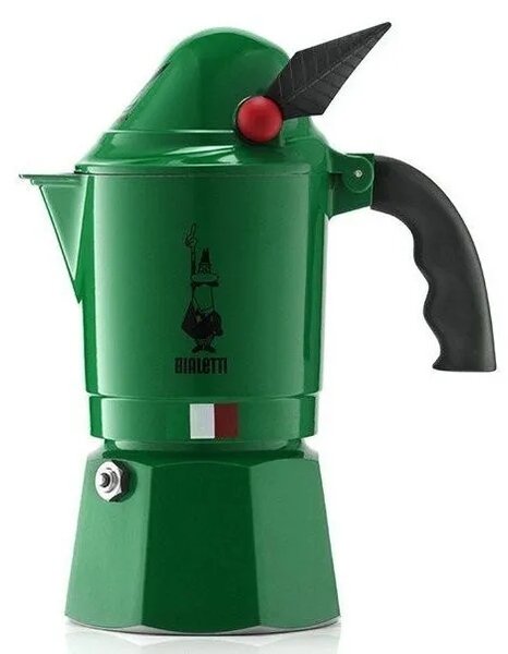 Bialetti Konvička Moka Express Alpina 3šálky 150 Ml Zelená Hliník