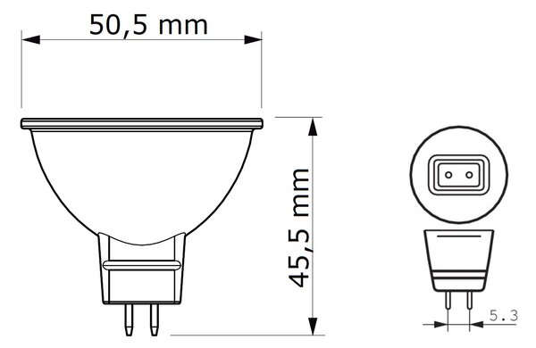 MASTER LEDspot Value D 5.8-35W MR16 927 60D LED žárovka 5,8W 450lm