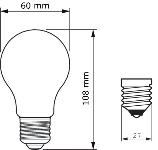 MASTER Value LEDBulb D 11.2-100W E27 927 A60 CL G LED Žárovka 11,2W 1521lm