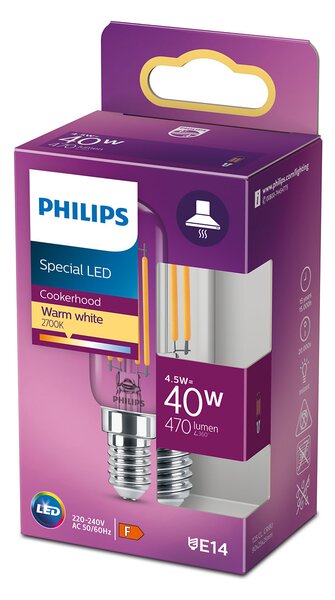 LED classic 40W T25L E14 CL ND RF LED Žárovka 4,5W 470lm