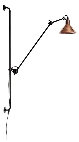 Nástěnná Svítidla Lampe Gras, 214 Round, Černá, Obývací pokoj, Kov, Design