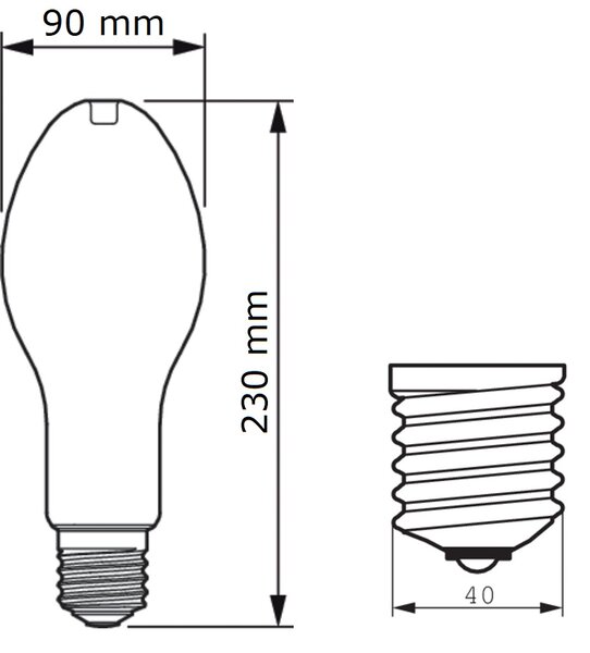 TForce Core LED HPL 36W E40 830 FR Světelný zdroj 36W 5500lm