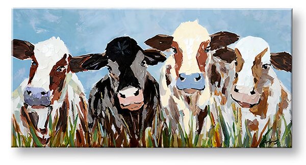 Obraz na plátně KRÁVY 1 díl - 80x40 cm