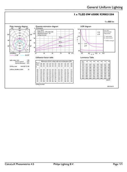 Ecofit LEDtube 600mm 8W 865 T8 LED Trubice 8W 800lm