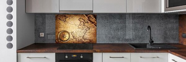 Panel do kuchyně Kompas na mapě pksh-51580296