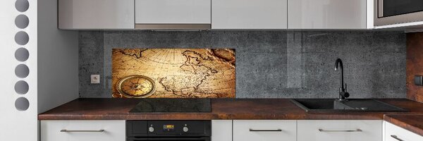 Panel do kuchyně Kompas na mapě pksh-51580296