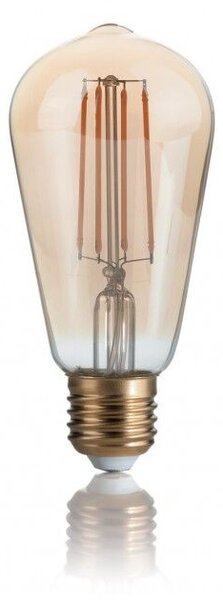 LAMPADINA VINTAGE LED filamentová žárovka E27 4W 440lm 2200K nestmívatelná, jantarová