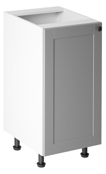 KONDELA Spodní skříňka,šedá matná / bílá, univerzální, LAYLA D40