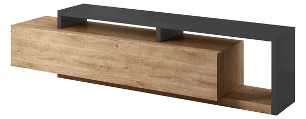 TV stolek Bilsby Typ 40 (dub ribbec + šedá)