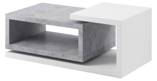 Konferenční stolek Bilsby Typ 97 (beton colorado + bilá)