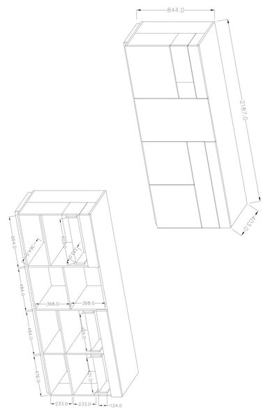 Komoda Stacey Typ 25 (matera + dub wotan). Akce -11%