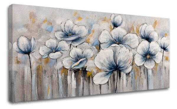 Obraz na plátně KVĚTINY 1 díl - 80x40 cm