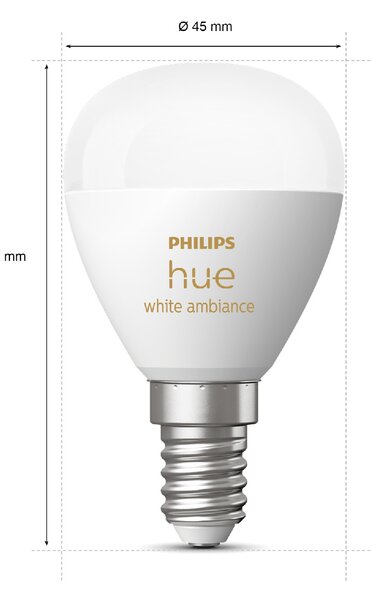 HUE WA LED Luster žárovka E14 5,1W 470lm K IP20, stmívatelné