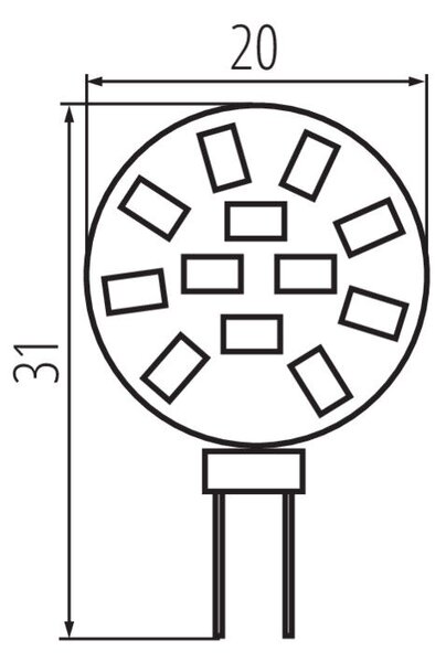 LED12 G4-NW Světelný zdroj LED