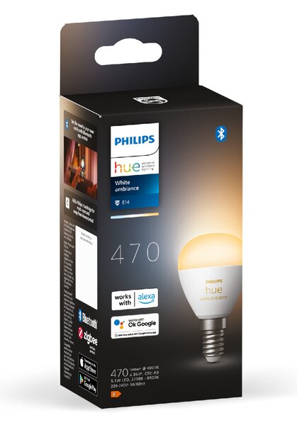 HUE WA LED Luster žárovka E14 5,1W 470lm K IP20, stmívatelné