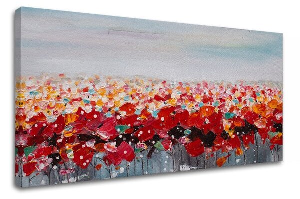 Obraz na plátně KVĚTINY 1 díl - 80x40 cm
