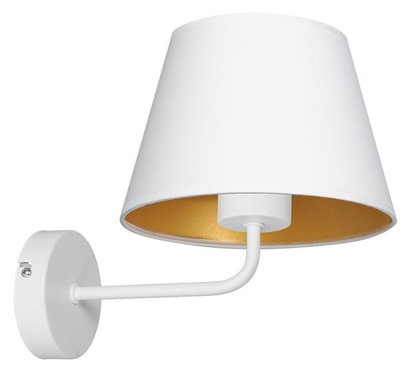 Nástěnná lampa ARDEN 1xE27/60W/230V bílá/zlatá