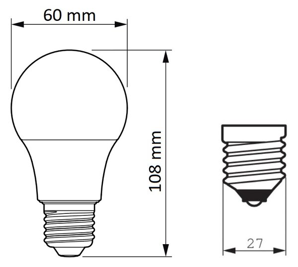 CorePro LEDbulb ND 7,5-60W A60 E27 840 LED Žárovka 7,5W 806lm SKL000449071