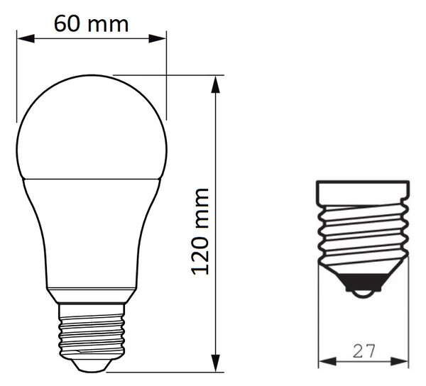 CorePro LEDbulb ND 12,5-100W A60 E27 865 LED Žárovka 12,5W 1521lm