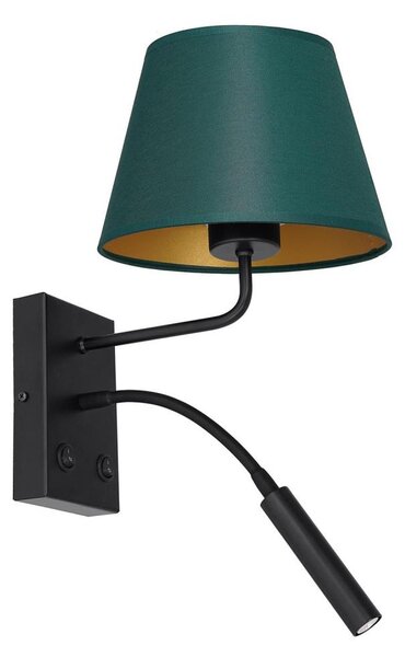 Nástěnná lampa ARDEN 1xE27/60W+1xG9/8W/230V zelená/zlatá