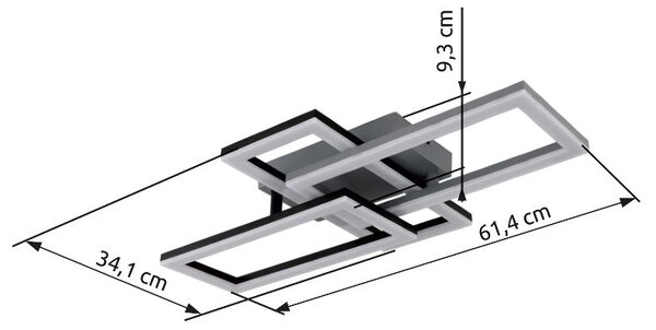 Globo GLB67328-24O LED přisazené stropní svítidlo SAPENA | 24W integrovaný LED zdroj | 1900lm | 3000K