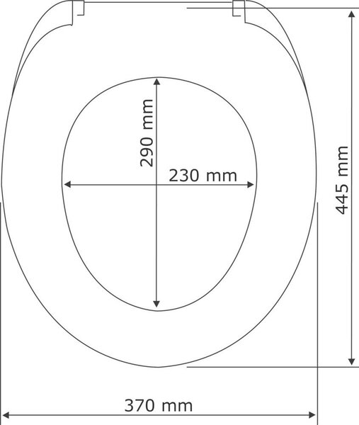 Zelené WC prkénko z duroplastu BERGAMON, 35x44,5, 37x44, 23x29 cm, WENKO