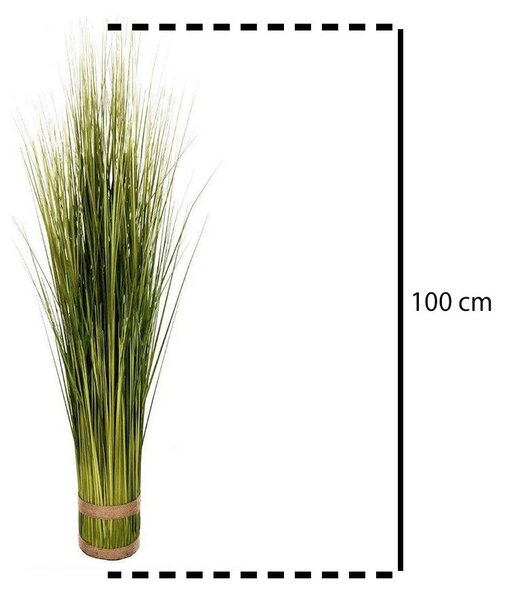 Umělá tráva s jutovou vazbou, 100 cm