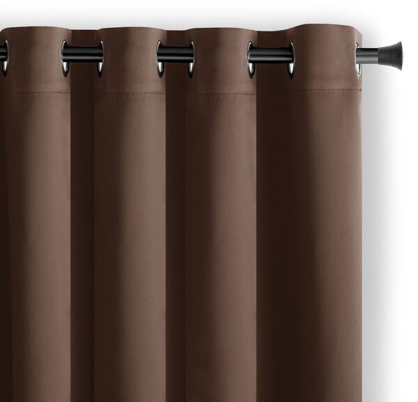 Hnědý dimout závěs 140x175 cm Kierra – Restilo