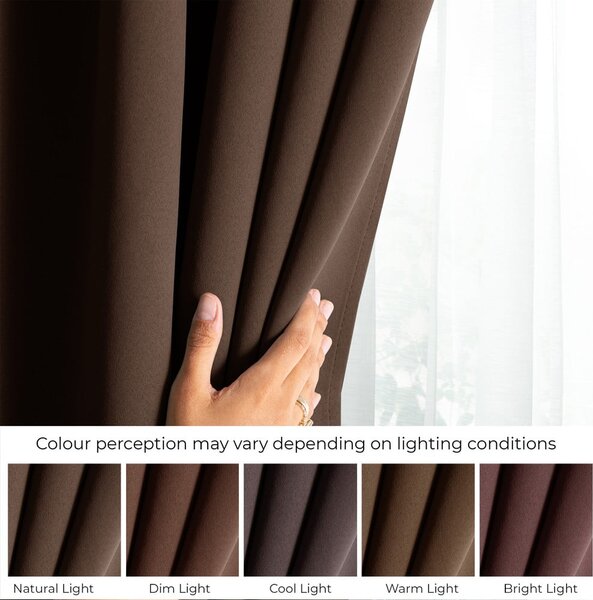 Hnědý dimout závěs 140x175 cm Kierra – Restilo
