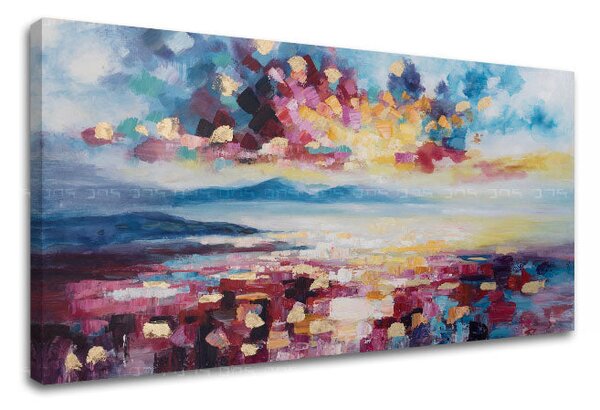 Obraz na plátně ABSTRAKT 1 díl XOBCHLN044 - 80x40 cm