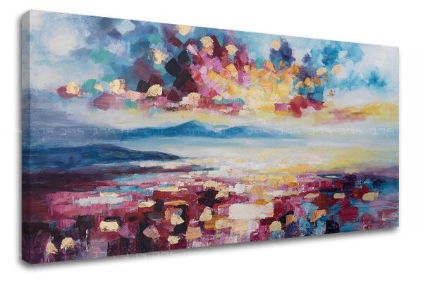 Obraz na plátně ABSTRAKT 1 díl XOBCHLN044 - 80x40 cm