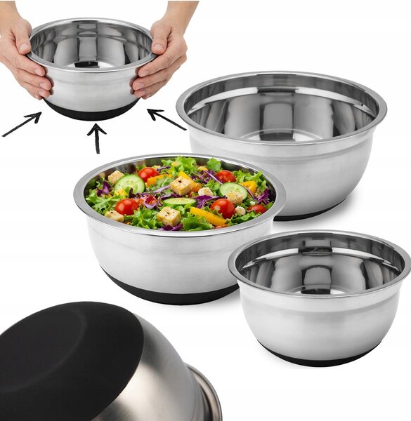 KUCHYŇSKÁ MÍSA Z NEREZOVÉ OCELI, GASTRONOMICKÁ SADA OCEL