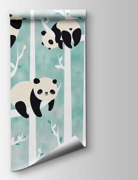 Fototapeta Pandy na stromě, Dětské fototapety, Populární fototapety, u95025 - Tapeko.co.cz