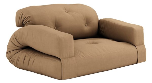 Hnědá rozkládací pohovka 140 cm Hippo - Karup Design