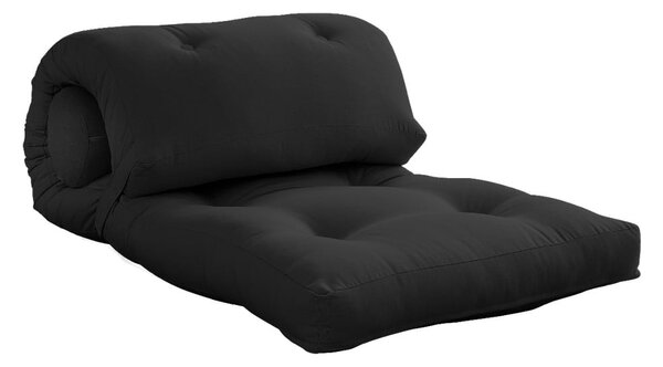Černoantracitová futonová matrace 70x200 cm Wrap Dark Grey – Karup Design