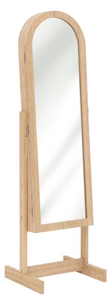 Skříňka na bižuterii se zrcadlem SOLEYA, 42 x 37,5 x 145 cm