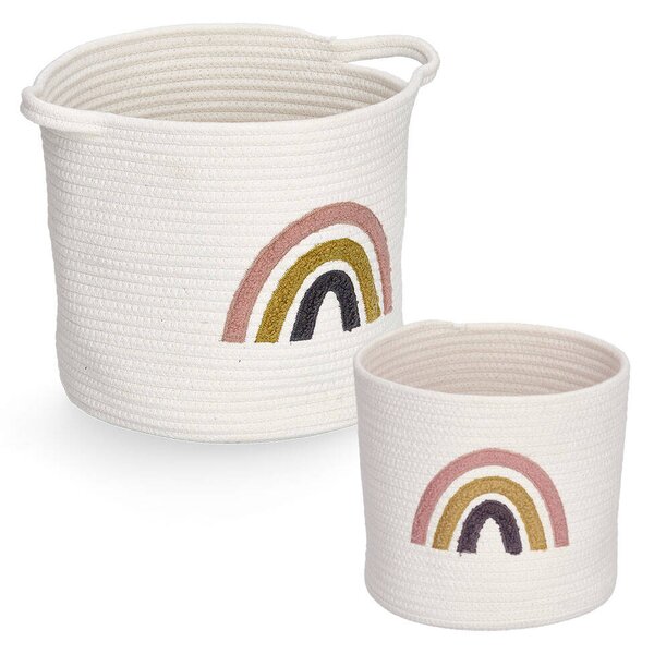 Úložný košík z pleteniny RAINBOW, Ø 25 cm