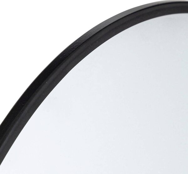 Kulaté zrcadlo v kovovém rámu, Ø 38 cm