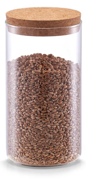 Útlá dóza s korkovým víkem, 1100 ml