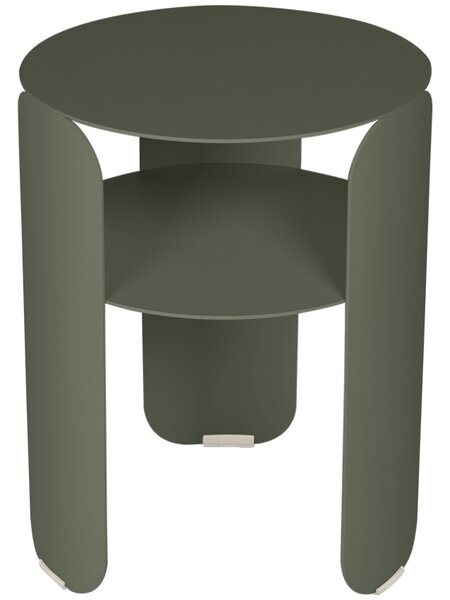 Šedozelený kovový zahradní odkládací stolek Fermob Bebop 35 cm