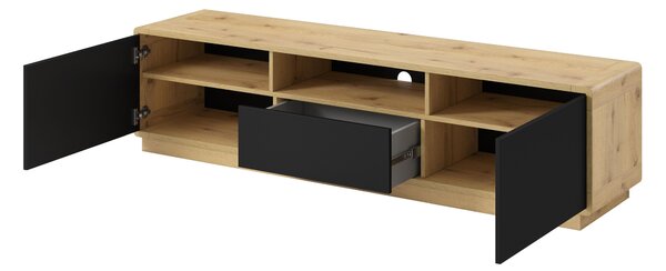 TV stolek Albert Typ 39 (dub taurus + černá matná)